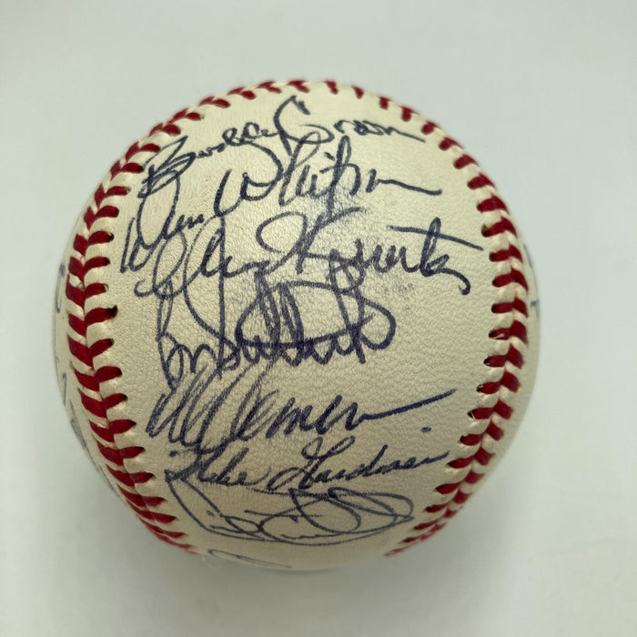 1990 Detroit Tigers Team Signed Baseball Sparky Anderson