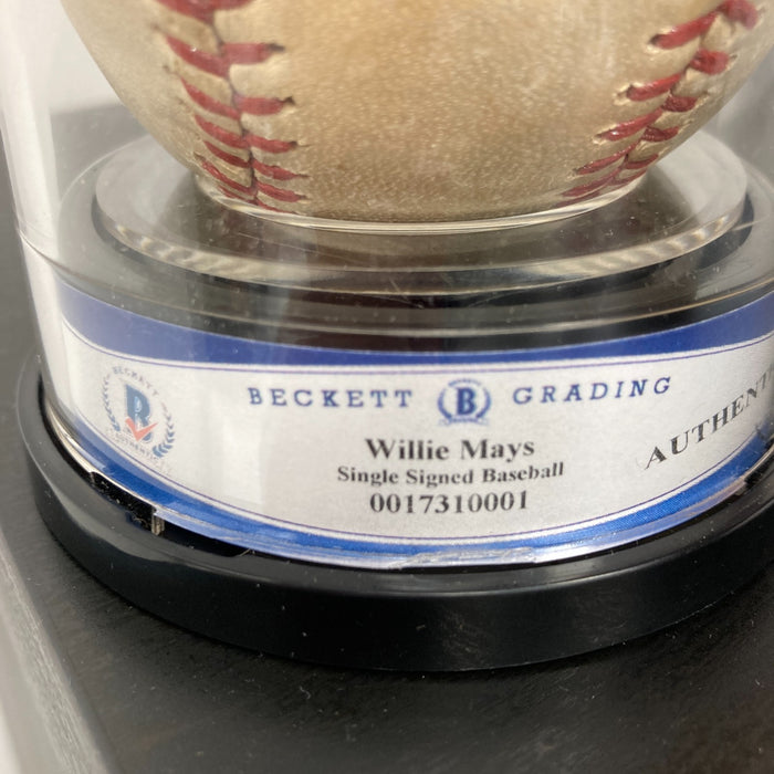 Willie Mays 1960's Signed Vintage Baseball "S.F. Giants" Beckett Certified RARE