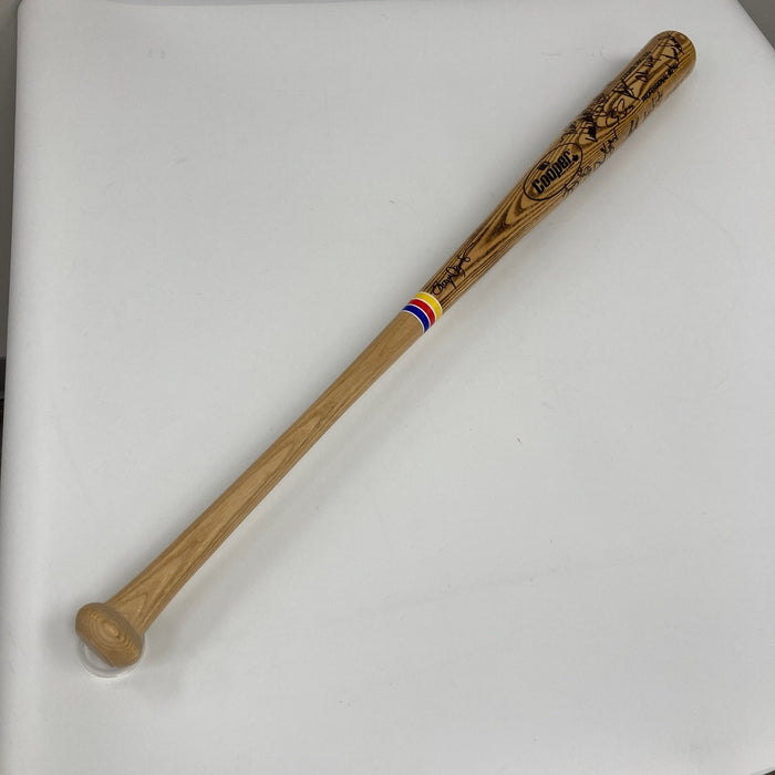 1997 Toronto Blue Jays Team Signed Baseball Bat Roger Clemens 25+ Sigs JSA