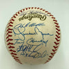 2001 New York Yankees Team Signed W.S. Baseball Derek Jeter Rivera PSA DNA COA