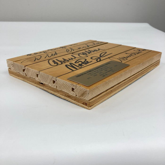 Wilt Chamberlain Magic Johnson Signed Los Angeles Lakers Game Used Floor Beckett