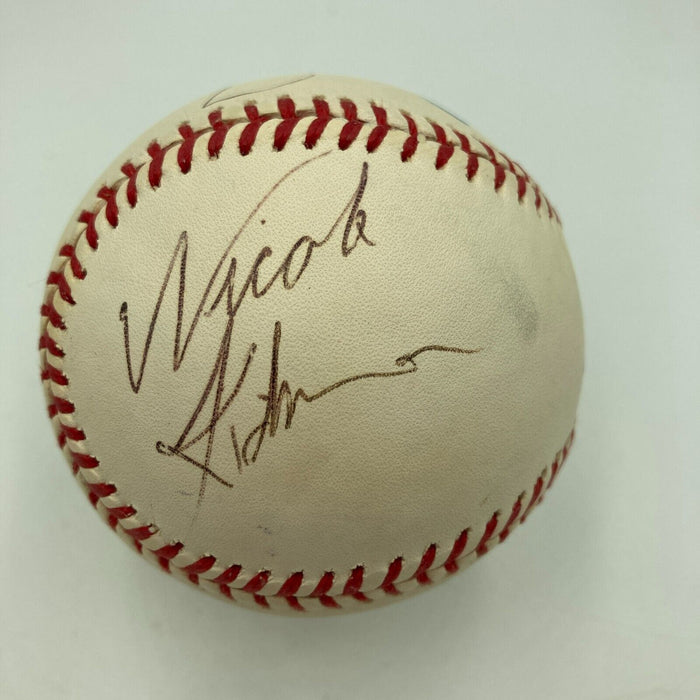 Tom Cruise & Nicole Kidman Signed American League Baseball JSA COA