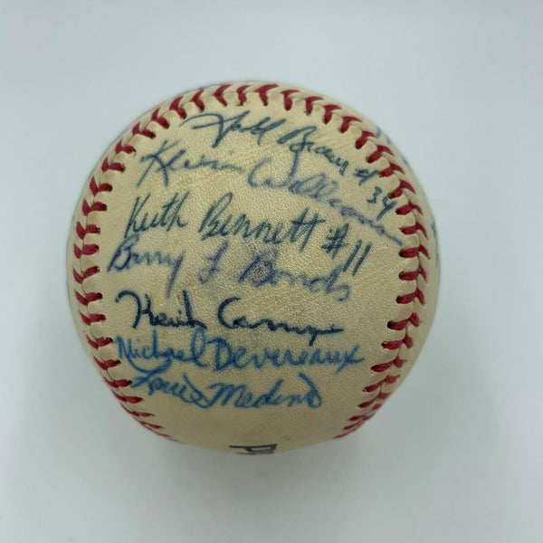 Barry Bonds Pre Rookie 1984 Arizona State Sun Devils Team Signed Baseball JSA