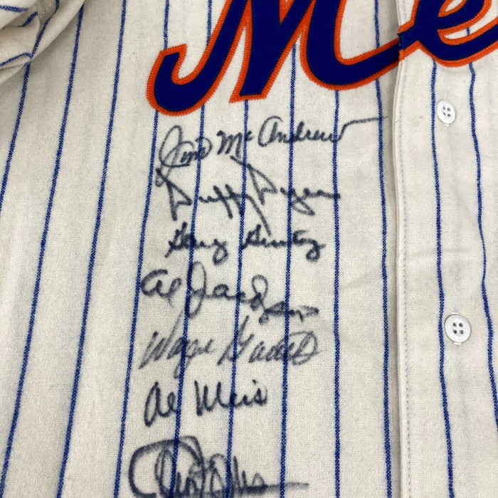 Beautiful 1969 New York Mets World Series Champs Team Signed Jersey PSA DNA COA