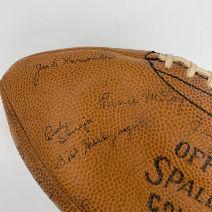 1941 University of Michigan Wolverines Team Signed Spalding College Football JSA