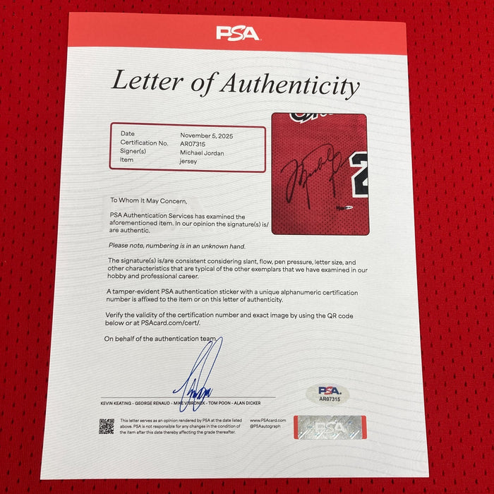 Michael Jordan Signed 1984-85 Rookie Chicago Bulls Jersey UDA PSA DNA & Beckett