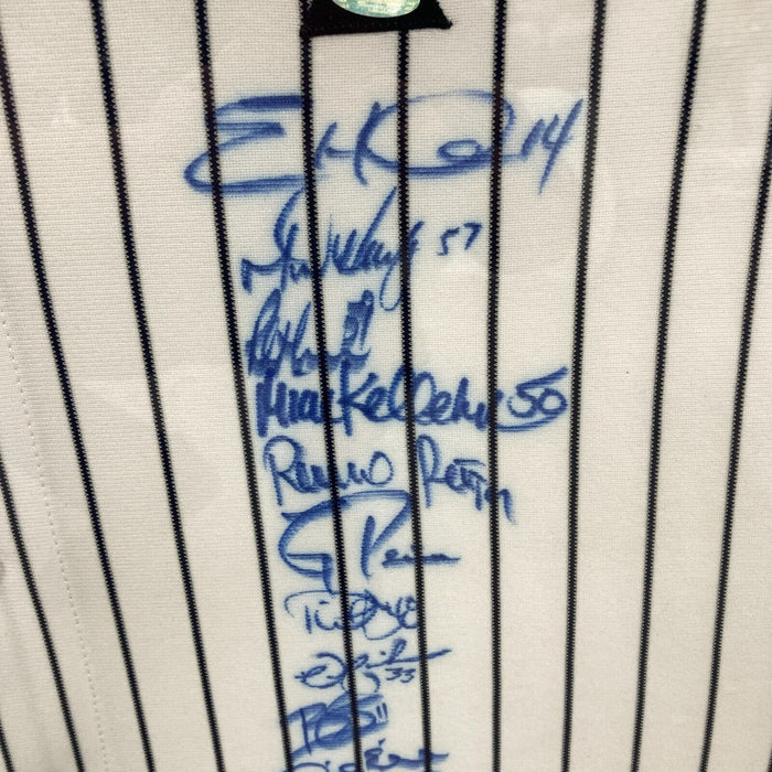 2009 New York Yankees World Series Champs Team Signed Jersey #3/6 Steiner