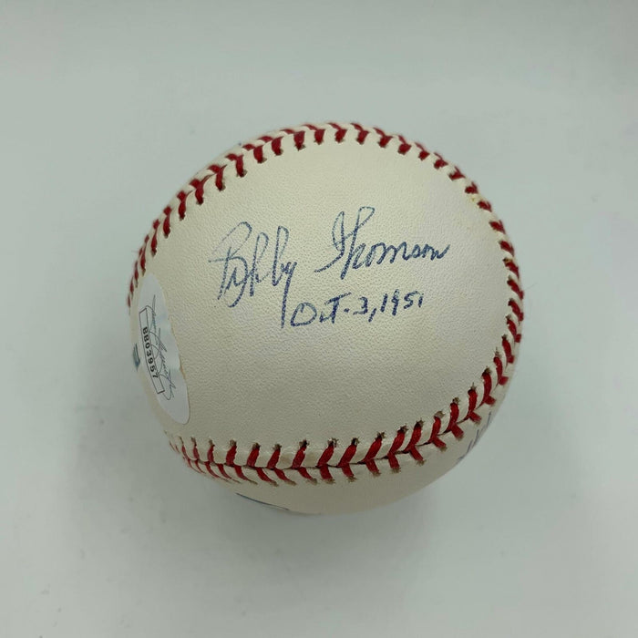 Extraordinary Famous Home Runs Signed Baseball Gibson Fisk Thomson Carter JSA