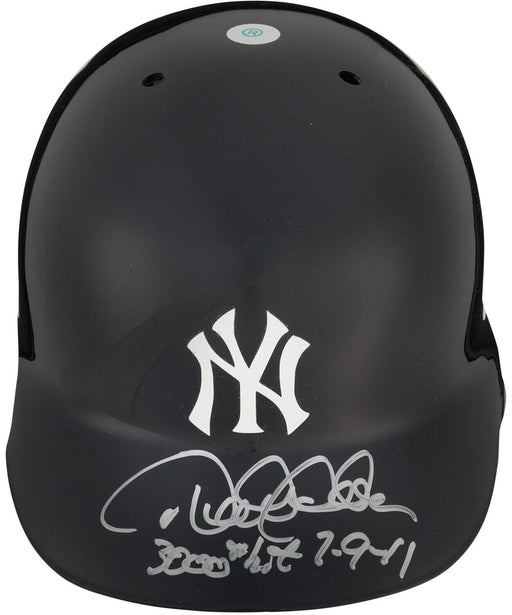 Derek Jeter 3000th Hit 7-9-2011 Signed Inscribed New York Yankees Helmet Steiner