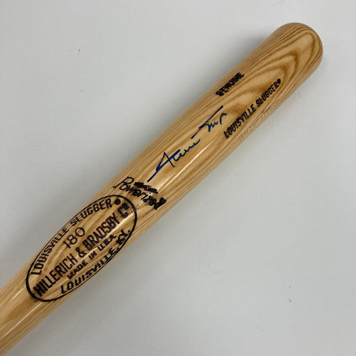 Willie Mays Signed Louisville Slugger Game Model Baseball Bat JSA Sticker