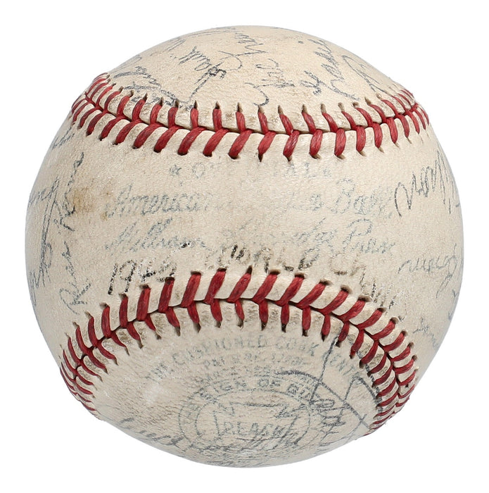 1945 Detroit Tigers World Series Champs Team Signed Baseball Beckett COA