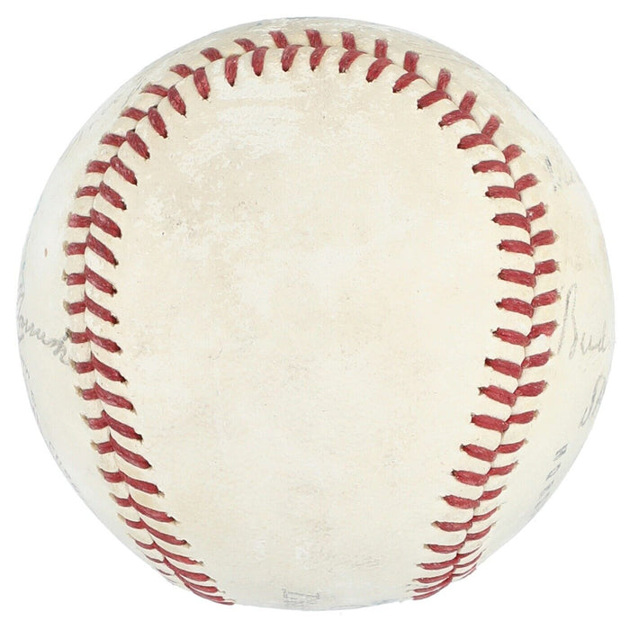 George Sisler Goose Goslin Heinie Zimmerman Zack Wheat Signed Baseball Beckett