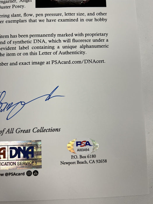 2012 San Francisco Giants World Series Champs Team Signed Baseball PSA DNA COA