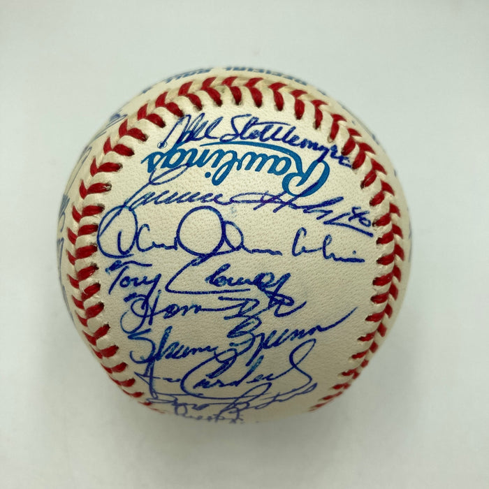1998 New York Yankees World Series Champs Team Signed Baseball Derek Jeter JSA