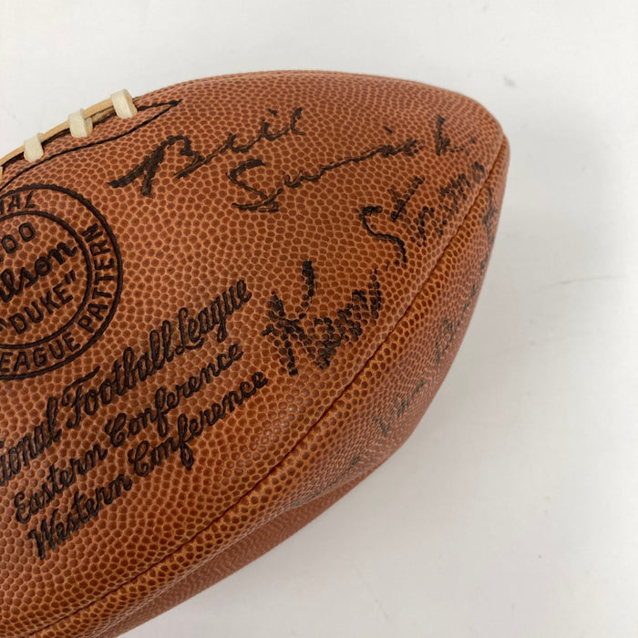 Ken Strong Hall Of Fame Multi Signed Wilson NFL Football JSA COA