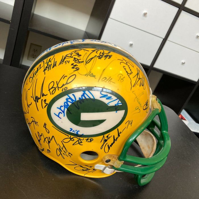 1991 Green Bay Packers Team Signed Full Size Helmet 40+ Sigs With JSA COA
