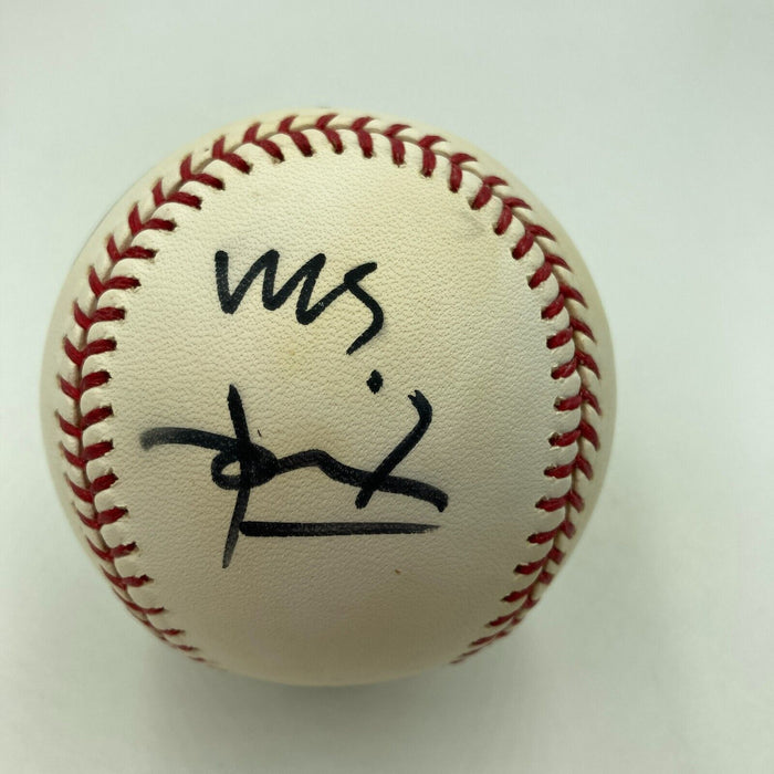 Linkin Park Band Signed Baseball 6 Signatures With Chester Bennington JSA COA