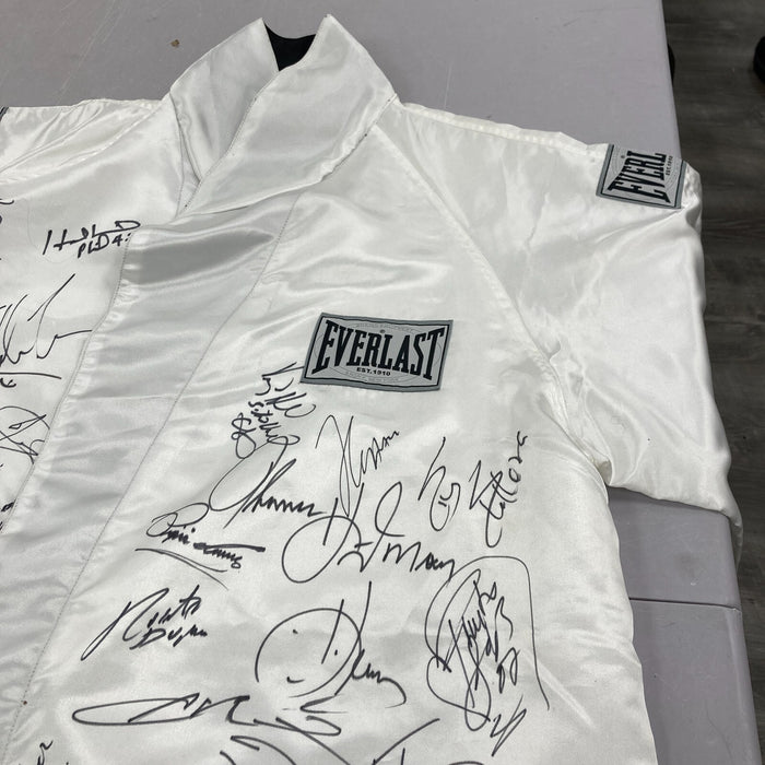 Boxing Hall Of Fame Legends Signed Everlast Robe 60+ Sigs Sylvester Stallone JSA