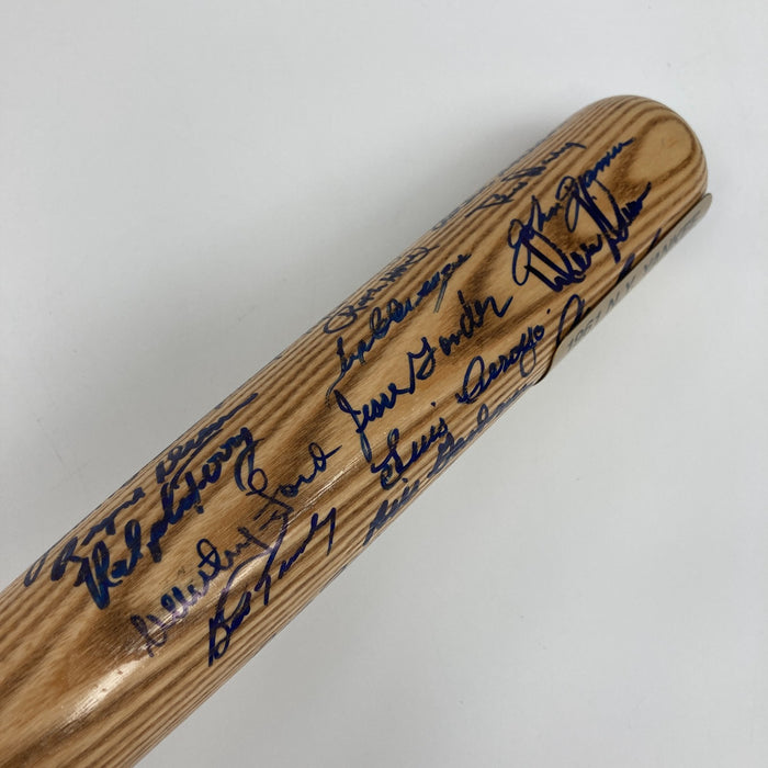 1961 New York Yankees World Series Champs Team Signed Baseball Bat JSA COA