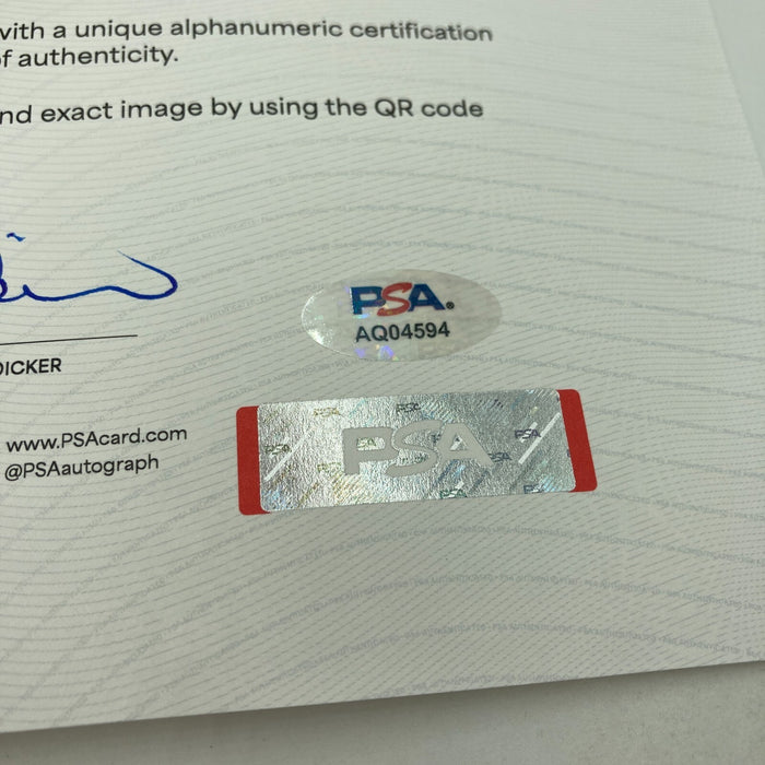 Brian Piccolo 1960's Chicago Greats Signed Baseball PSA DNA & Beckett COA