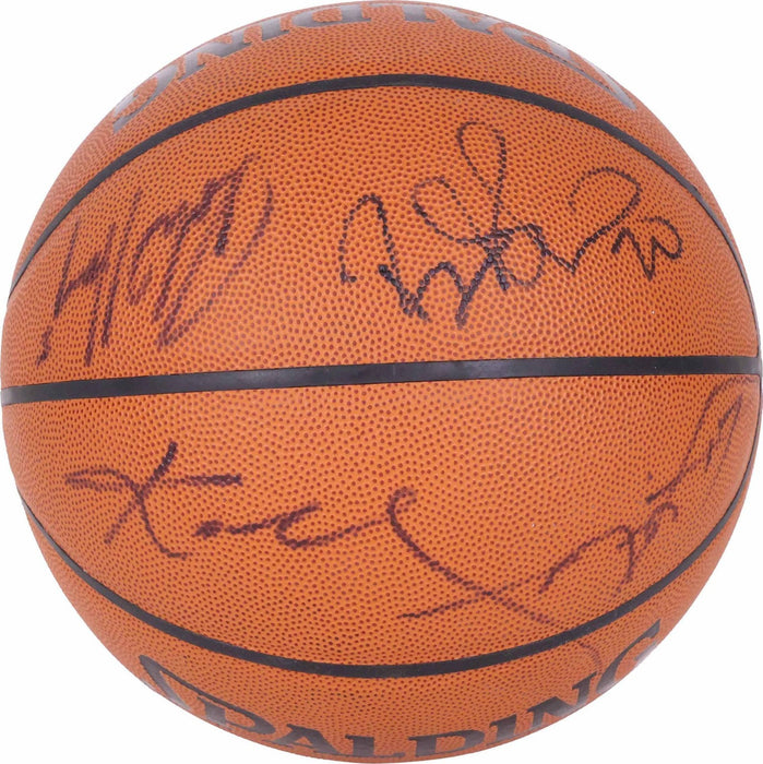Kobe Bryant 2002-03 Los Angeles Lakers NBA Champs Team Signed Basketball PSA