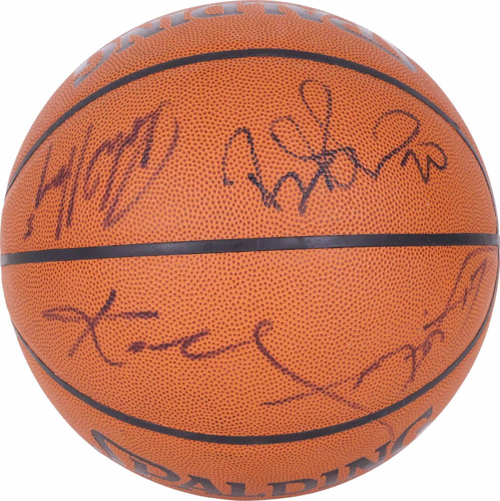 Kobe Bryant 2002-03 Los Angeles Lakers NBA Champs Team Signed Basketball PSA