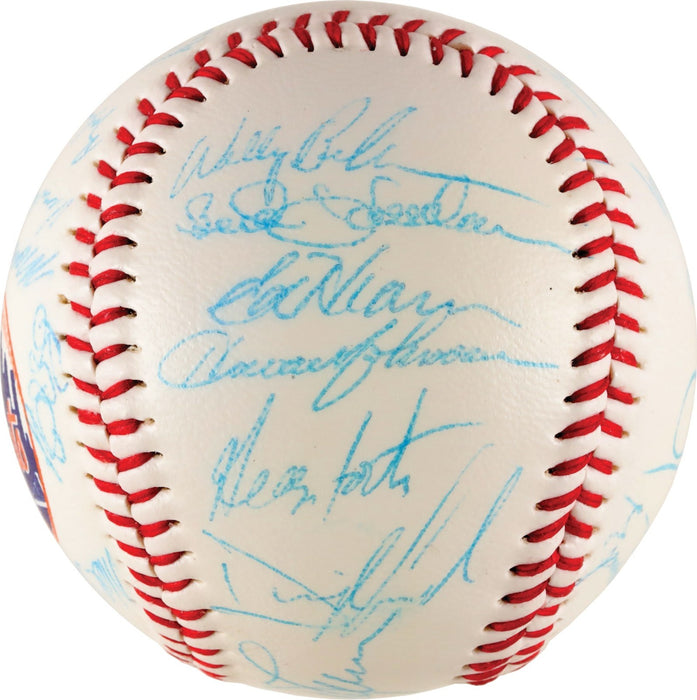 Vintage 1986 New York Mets World Series Champs Team Signed Baseball JSA COA