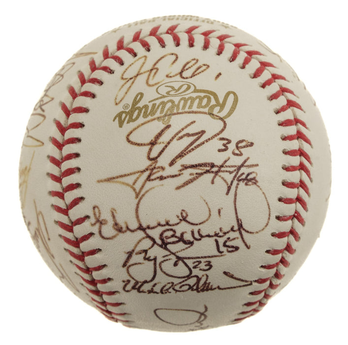 2007 Colorado Rockies NL Champs Team Signed World Series Baseball JSA COA