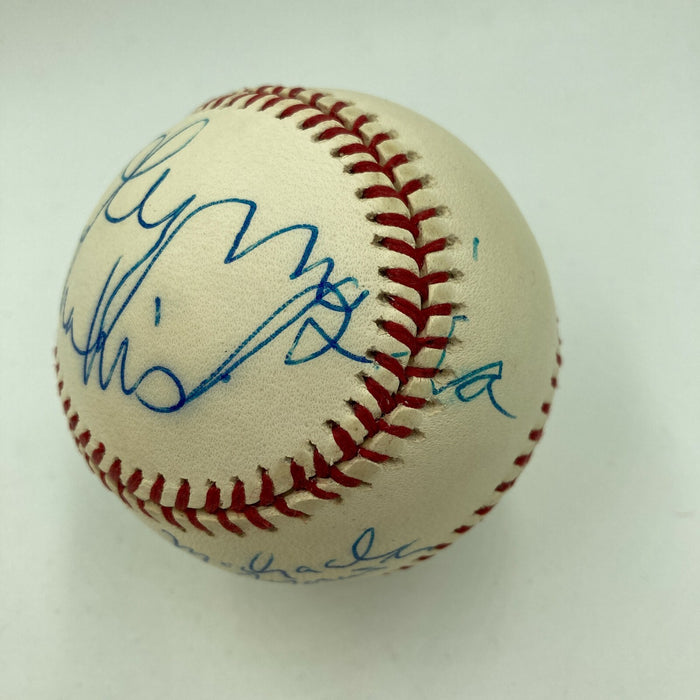 Michael Moriarty & Olympia Dukaki Signed Autographed Baseball Movie Star JSA COA