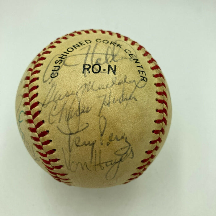 1983 Philadelphia Phillies NL Champs Team Signed Game Baseball PSA DNA COA