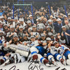 2022 Colorado Avalanche Stanley Cups Champs Team Signed 16x20 Photo Beckett COA