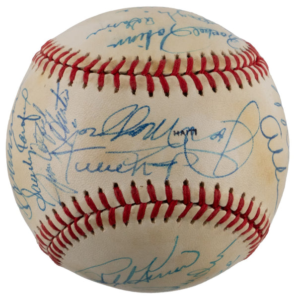Joe DiMaggio Ted Williams Willie Mays Sandy Koufax HOF Signed Baseball JSA COA