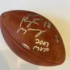 Peyton Manning "#18 2003 MVP" Signed Wilson NFL Game Football UDA Upper Deck