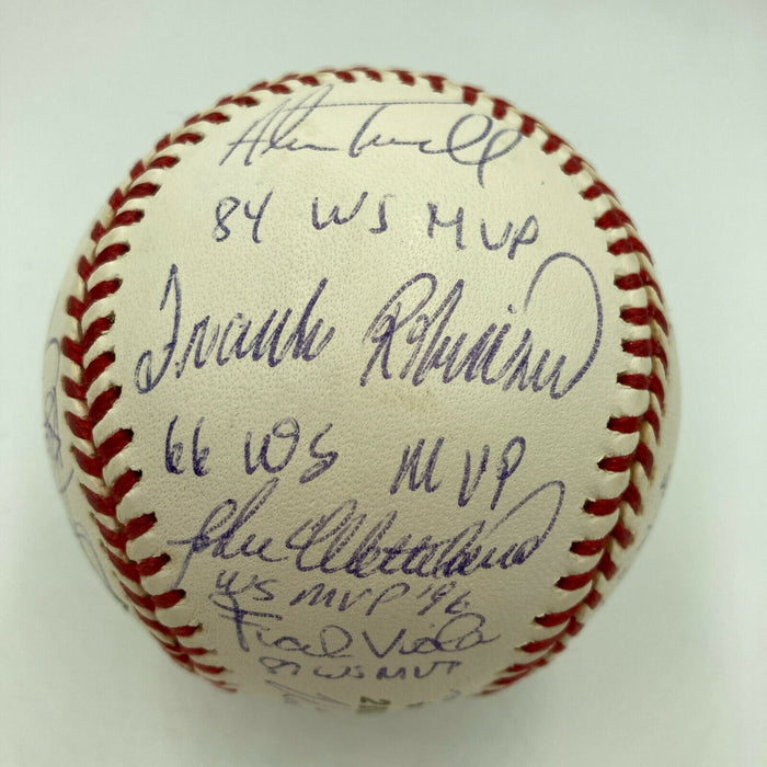 RARE World Series MVP's Signed Inscribed Baseball 24 Sigs Mariano Rivera PSA DNA