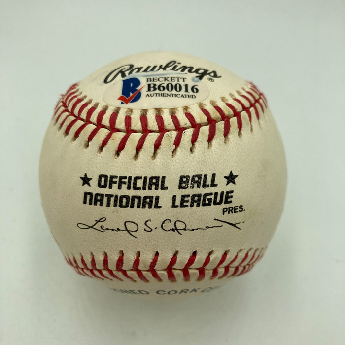 George Jones Signed National League Baseball Beckett Certified Country Singer