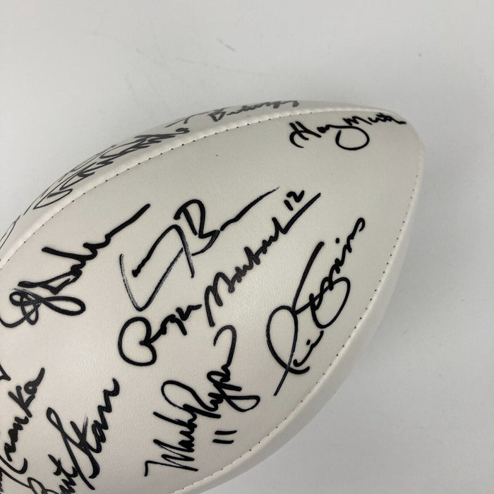 Super Bowl MVP Signed Football 21 Sigs Bart Starr Joe Montana Jerry Rice PSA DNA