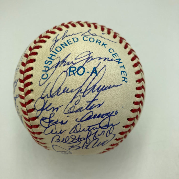 1961 New York Yankees World Series Champs Team Signed Baseball Mickey Mantle JSA