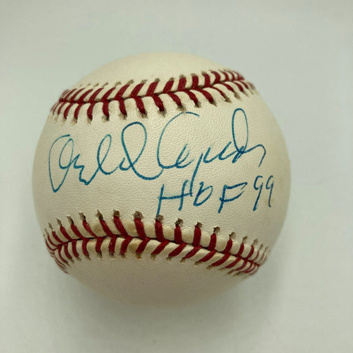 Orlando Cepeda HOF 1999 Signed Official National League Baseball JSA Sticker
