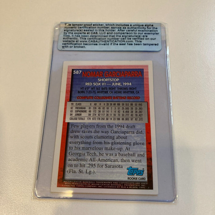 1995 Topps Nomar Garciaparra Signed RC CAS Certified Auto