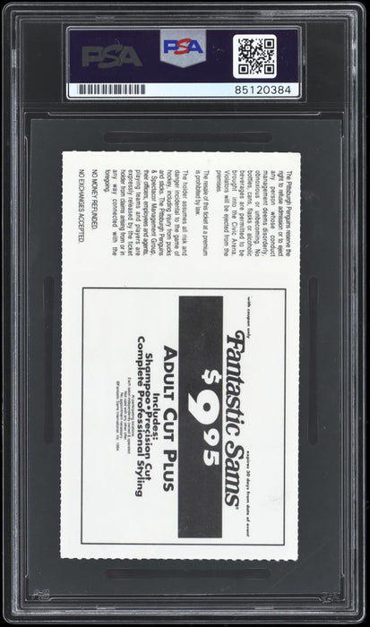 Jaromir Jagr Signed Stanley Cups Playoffs Ticket PSA DNA 10 GEM MINT