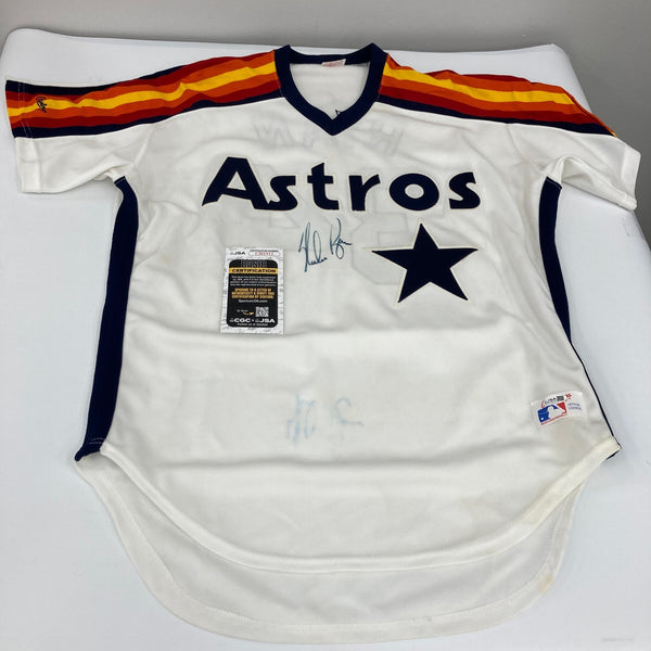 Nolan Ryan Signed Authentic Houston Astros Vintage Rawlings Jersey JSA