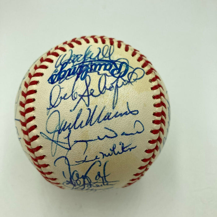 1993 Toronto Blue Jays World Series Champs Team Signed W.S. Baseball JSA COA