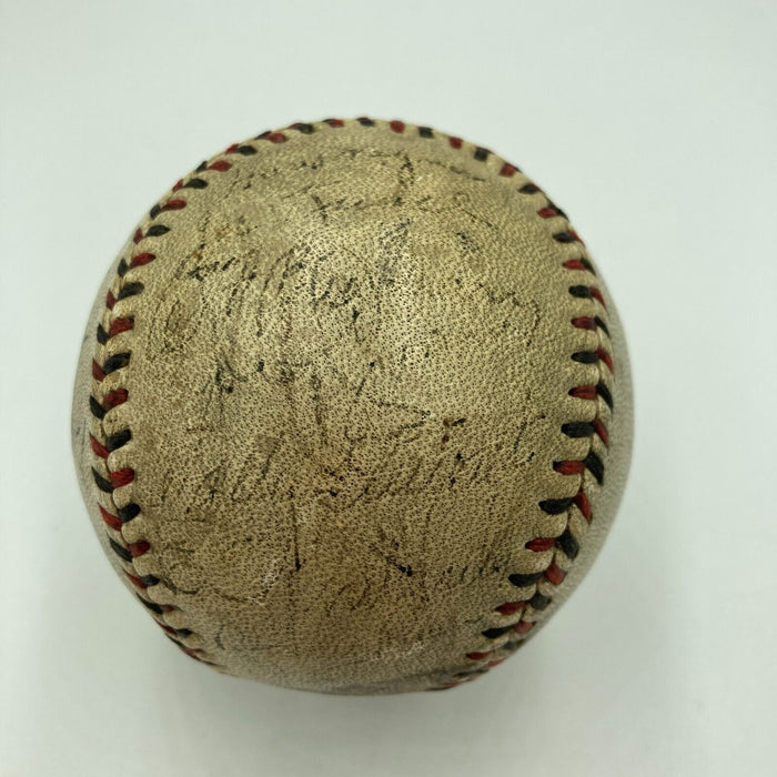 Babe Ruth & Honus Wagner 1933 World Series Signed Game Used Baseball JSA COA