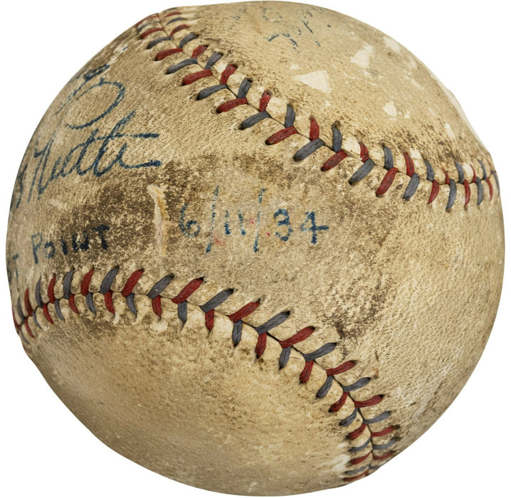 Stunning Babe Ruth & Lou Gehrig Signed American League Baseball PSA DNA & JSA