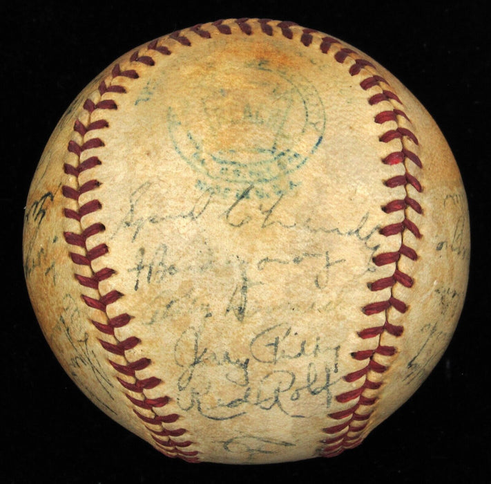 1941 New York Yankees World Series Champs Team Signed Baseball JSA COA