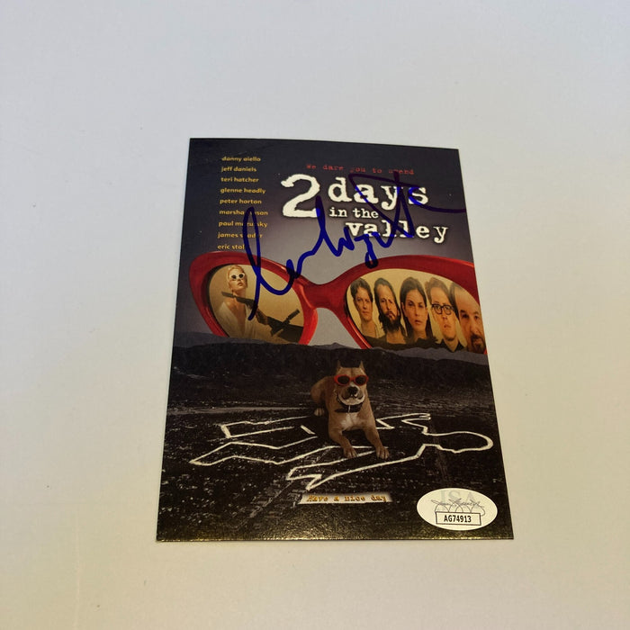 Charlize Theron Signed 2 Days In The Valley Movie Postcard JSA COA