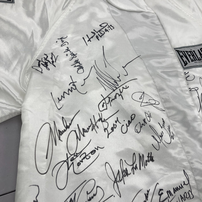 Boxing Hall Of Fame Legends Signed Everlast Robe 60+ Sigs Sylvester Stallone JSA