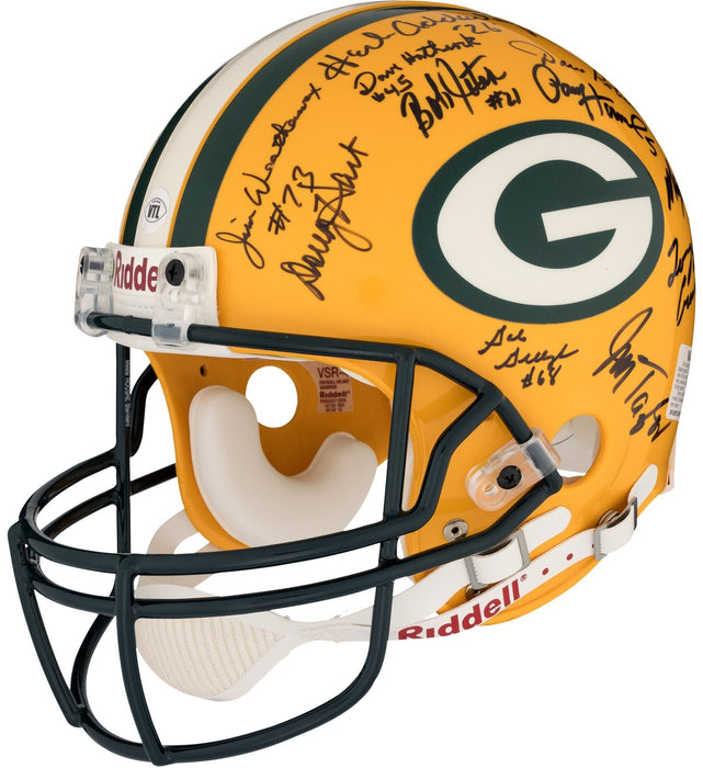 1966 Green Bay Packers Super Bowl I Champs Team Signed Helmet PSA DNA & Beckett