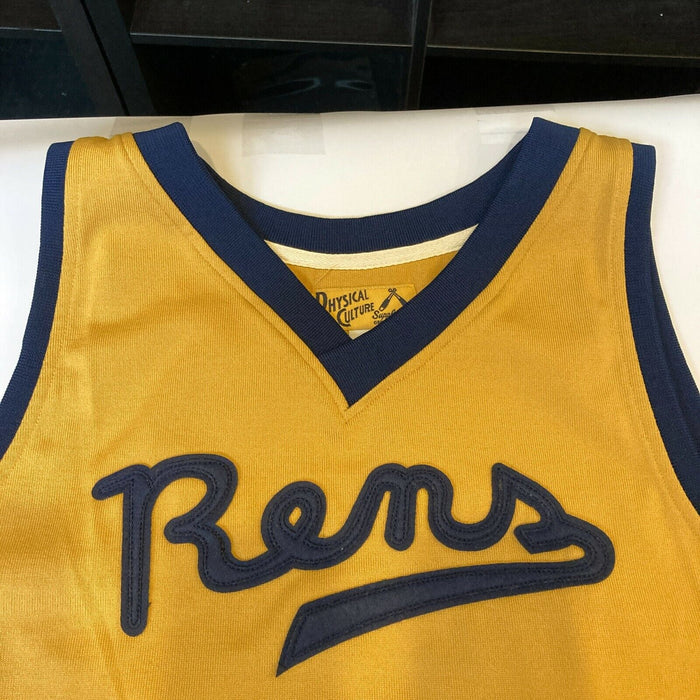 Bill Russell Signed Harlem Rens First African American Team Jersey With JSA COA