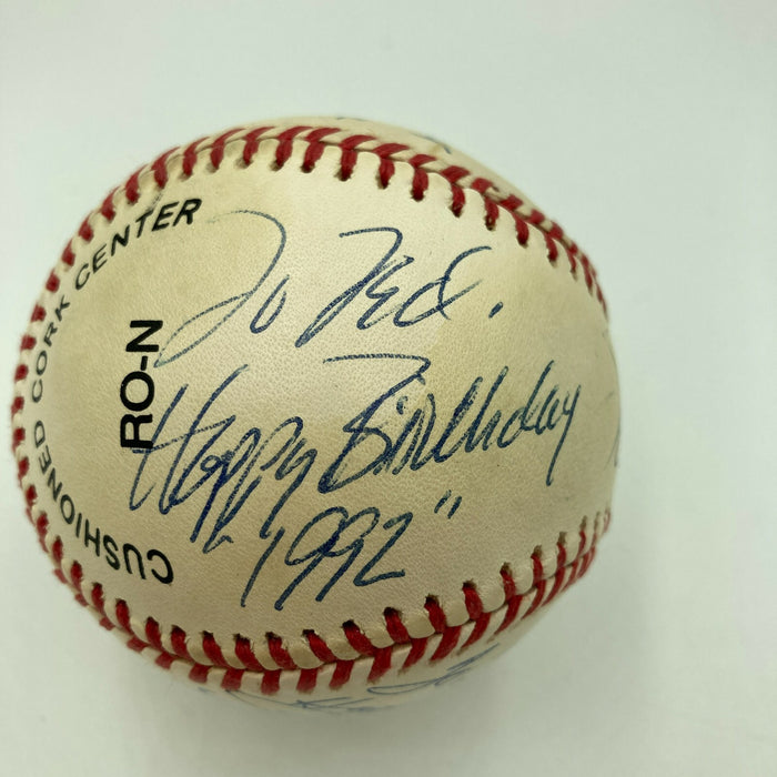 Dodgers Greats Signed Baseball Steve Yeager Garvey Tommy & Willie Davis PSA DNA